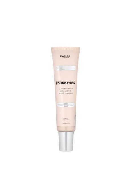 Тональна основа тинт для обличчя Hydro Skin Tint Foundation (PHF-06), 04 Soft tan Пісочна Parisa Cosmetics