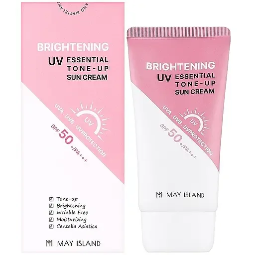 Крем сонцезахисний вирівнювальний May Island Brightening Uv Essential Tone Up Spf50+/Pa+++ 70 мл