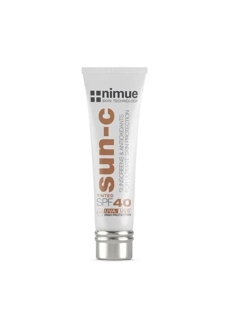 Сонцезахисний крем з тонувальним ефектом Sun-C SPF 40, середній, 60 мл Nimue (385954942)