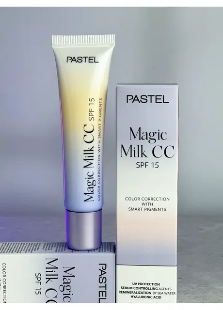 СС-Крем MAGIC MILK з SPF 15 Корекція кольору з розумними пігментами тон 52 IVORY 30мл Pastel СС-Крем MAGIC MILK з SPF 15 (388401767)