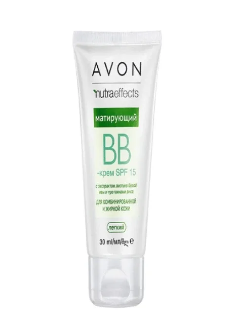 Матуючий ВВ-крем SPF 15, 30 мл Avon Светлый/Light (252797435)