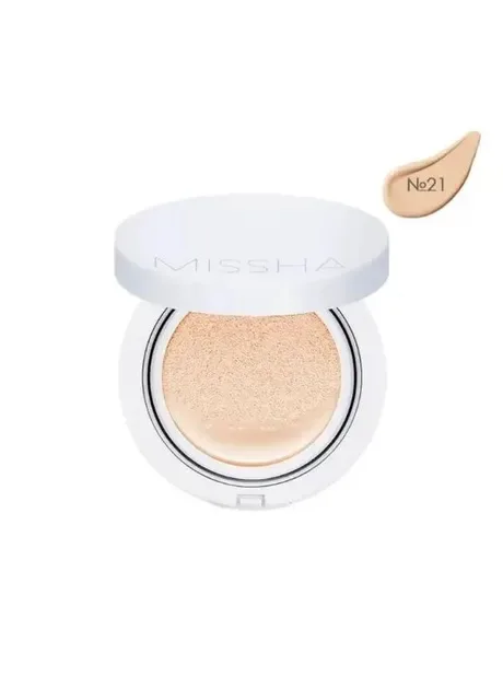Зволожувальний тональний кушон 15 мл 21 Light Beige Magic Cushion Moist Up SPF50+/PA+++ MISSHA (375835156)