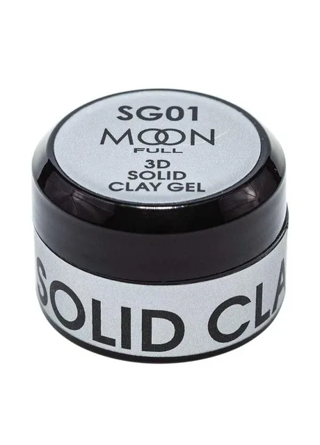 Гель-жуйка для декору нігтів Full 3D Solid Clay Gel №01, 5 мл Moon (376999818)
