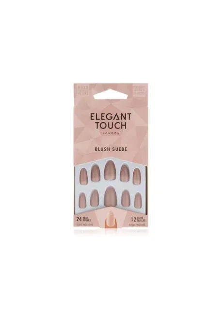 Набір накладних нігтів Elegant Touch False Blush Suede 24 Count Nails (301417112)