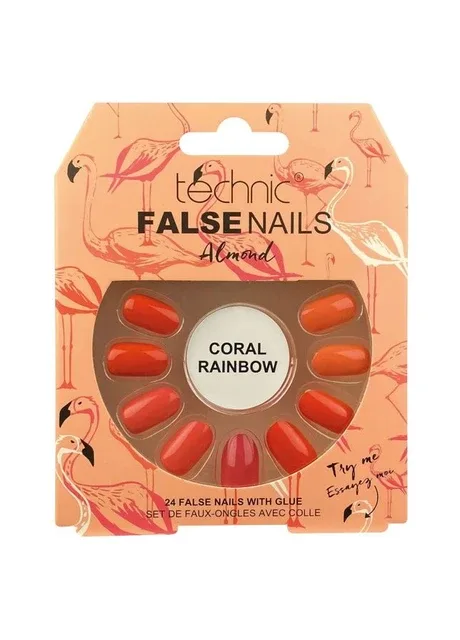 Накладні нігті із клеєм Cosmetics False Nails Almond