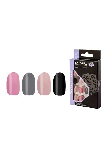 Накладні нігті в комплекті із клеєм Cosmetics 24 Glue-On Nail Tips "Pick n Mix" Royal (301417119)