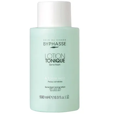 Лосьйон тонізуючий для чутливої шкіри з алое вера Byphasse Sensi-fresh Toning Lotion With Aloe Vera