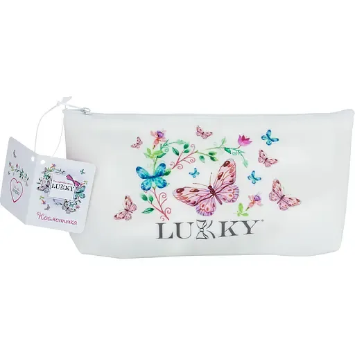 Косметичка Lukky 20х10 см матова біла (T18079)