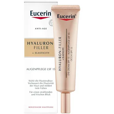 Антивіковий крем для шкіри навколо очей з SPF 15Eucerin Hyaluron-Filler + Elasticity Eye SPF 15