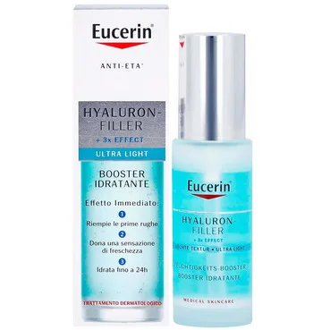 Ультралегкий зволожуючий гель-бустер Eucerin Hyaluron-Filler + 3x Effect Moisture Booster