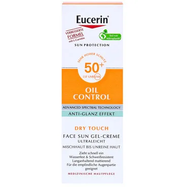 Сонцезахисний ультралегкий крем-гель з матуючим ефектом з SPF 50+Eucerin Sun Gel-Creme Oil Control SPF 50+