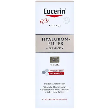 Антивікова сироватка з 3D ефектом Eucerin Hyaluron-Filler + Elasticity Anti-Age 3D Serum