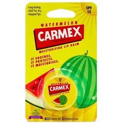 Бальзам для губ "Кавун" у баночці, SPF 15 Carmex Lip Balm Watermelon Tube SPF 15