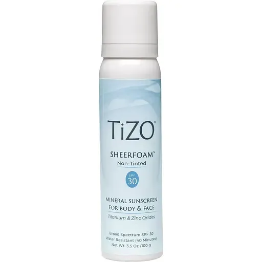 Пінка сонцезахисна для обличчя та тіла TiZO SheerFoam Body & Face Non-Tinted SPF 30, 100 г