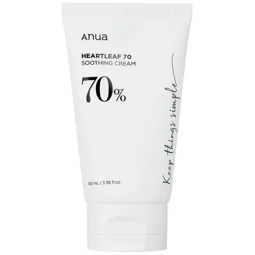 Крем для зволоження та пом'якшення шкіри Anua Heartleaf 70% Soothing Cream 100 мл (BT20536)