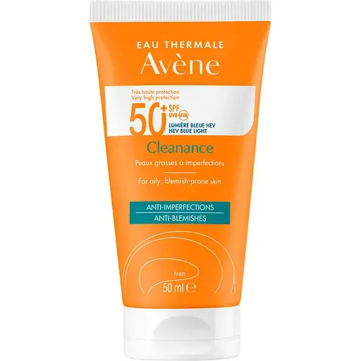 Сонцезахисний крем Avene Cleanance Sun Care SPF 50+, 50мл