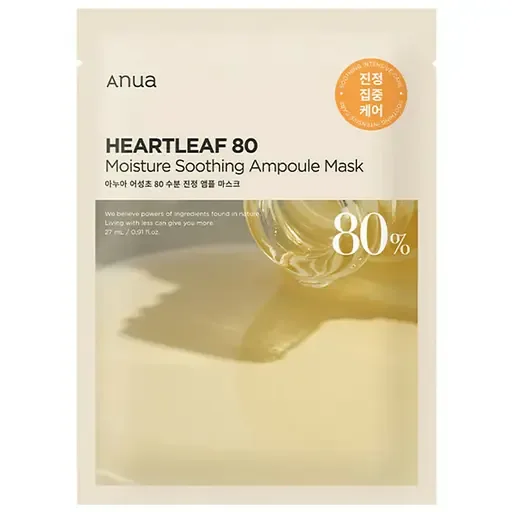 Зволожувальна тканинна маска Anua Heartleaf 80 Moisture Soothing Ampoule Mask 27 мл (BT20533)