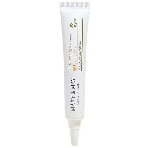 Заспокійливий сонцезахисний крем з центеллою Mary&May Cica Soothing Sun Cream SPF 50+ Pa++++ 12 г (BT20482)