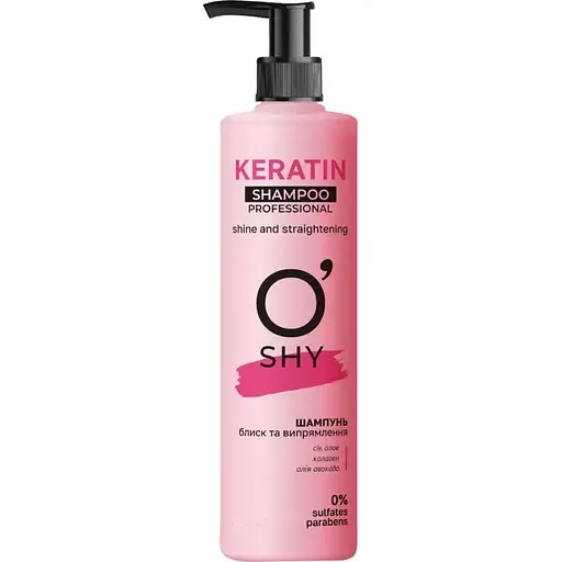 Шампунь O'Shy Professional Keratin Блиск та випрямлення 400 мл