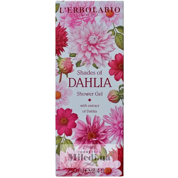 Гель для душу Піна для ванни Жоржина L'Erbolario Bagnoschiuma Sfumature di Dalia 250 мл