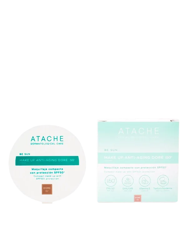 Компактна антивікова тональна основа з захистом SPF 50+ Make Up Anti-Aging SPF 50+ ATACHE