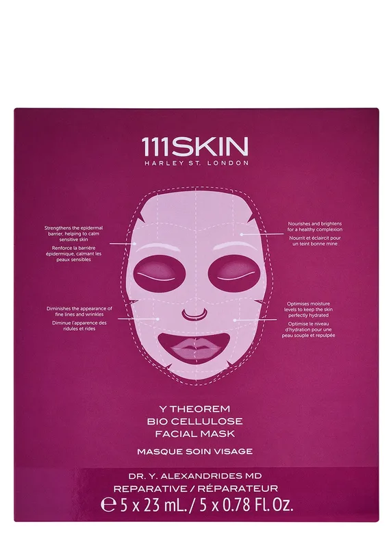 Біоцелюлозні маски для обличчя Y Theorem Bio Cellulose Facial Mask 111SKIN, 5 шт × 23 мл