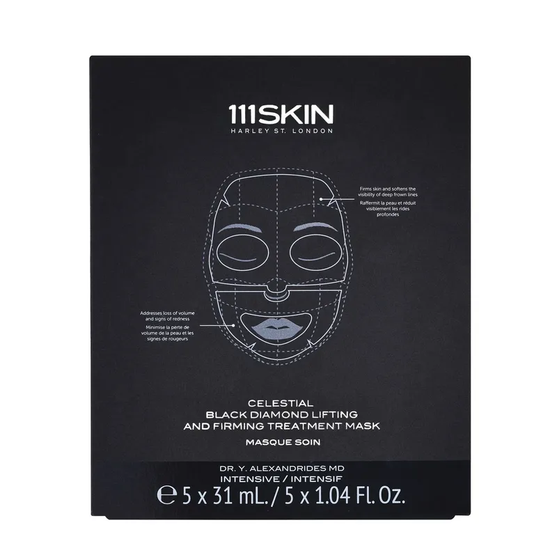 Підтягуюча та зміцнююча маска для обличчя Celestial Black Diamond Lifting & Firming Face Mask 111SKIN, 5 шт