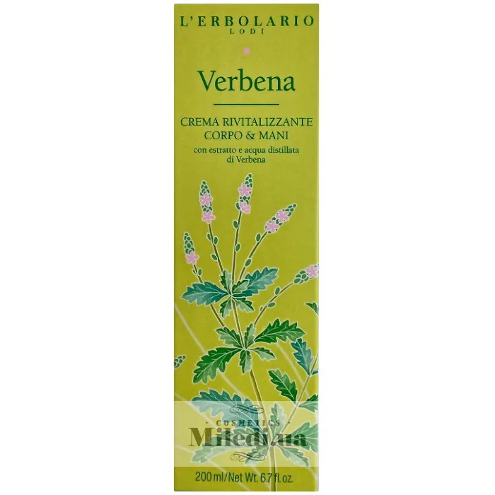Крем для рук і тіла Вербена L'Erbolario Crema Rivitalizzante Corpo & Mani Verbena 200 мл