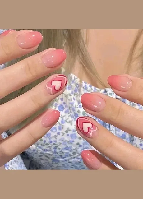 Набір накладних нігтів в комплекті з двостороннім скотчем - Girls Heart Nails (304996712)