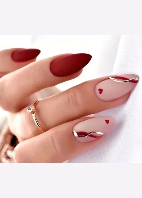 Накладні нігті в комплекті зі скотчем для приклеювання - Red Line Nails (298285531)