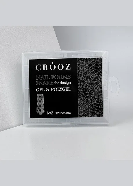 Верхні форми для нарощування нігтів Nails Forms Snake №2 (Квадрат) Crooz (404260058)