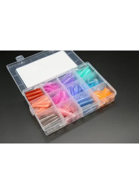 Верхні форми для нарощування нігтів Global Fashion Plastic Form 288 PCS (MIX форм)