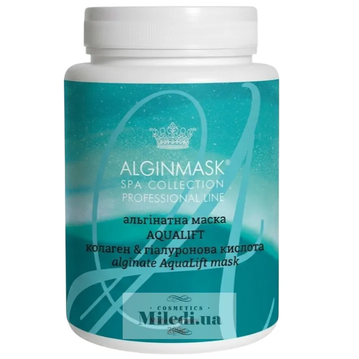 Альгінатна маска Колаген і гіалуронова кислота Elitecosmetic Alginmask Aqualift Mask