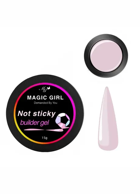 Гель для нарощування нігтів (не липне до рук) Builder Gel No Sticky, нюд, 15мл Magic Girl (304546329)