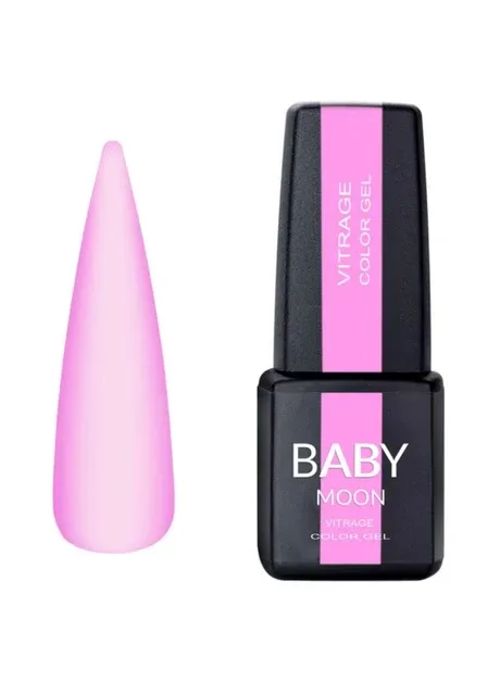 Гель лак Baby Moon Vitrage Collor Gel №01пастельно-рожевий, 6 мл Babymoon Vitrace (322149320)