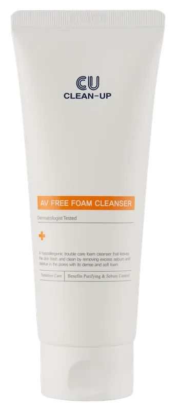 Очищувальна пінка з каламіном Clean-Up AV Free Vanishing Foam Cleanser Cuskin 150 мл