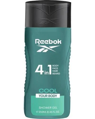 Cool Your Body Hair & Body Shower Gel Гель для душу 4в1 для чоловіків - REEBOK