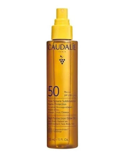Suncare Glow Oil SPF50 Олія-сяяння для обличчя, тіла та волосся сонцезахисна - Caudalie