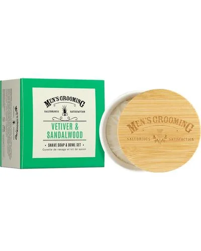 Vetiver & Sandalwood Shave Soap & Bowl Set Мило для гоління з мильницею - Scottish Fine Soaps