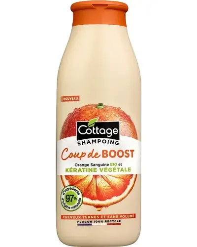 Keratin Plant Based Coup de Boost Shampoo Шампунь з екстрактом червоного апельсина та рослинним кератином - Cottage
