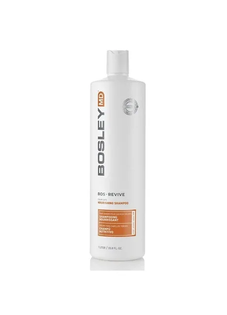 Поживний шампунь для стоншеного фарбованого волосся BOS Revive Nourishing Shampoo 1000 мл Bosley (316532274)