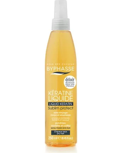 Liquid Keratine Activ Protect Dry Hair Захисна сироватка-еліксир для сухого і пошкодженого волосся - Byphasse