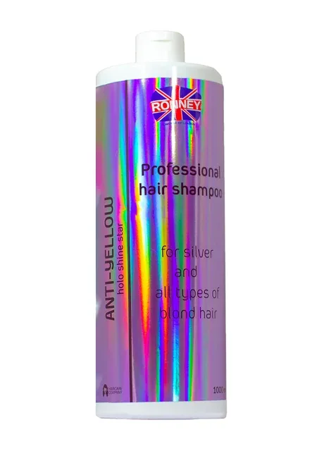 Шампунь для світлого, освітленого та сивого волосся HoLo Shine Star Anti-Yellow 1000 мл RONNEY (268744734)