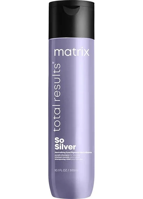 Шампунь для нейтралізації жовтизни волосся Total Results So Silver, 300 мл (3474630741713) Matrix (366822133)