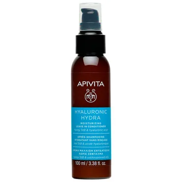 Кондиціонер ЗВОЛОЖУВАЛЬНИЙ незмивний з гіалуроновою кислотою Apivita Hyaluronic Hydra Moisturizing Leave in Conditioner