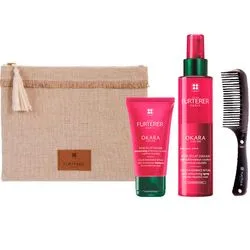Набір для волосся "Захист кольору" Rene Furterer Okara Color Kit (spr/150ml + shmp/50ml + comb)