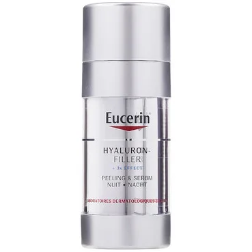 Нічна сироватка та пілінг Eucerin Hyaluron-Filler + 3x Effect Peeling & Serum Nuit
