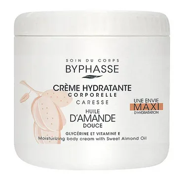 Зволожуючий крем для тіла з олією солодкого мигдалю Byphasse Moisturizing Body Cream With Sweet Almond Oil