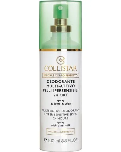 Multi-Active Deodorant 24 Hours Hyper-sensitive skins spray with aloe milk Дезодорант-спрей з молочком алое для чутливої шкіри - Collistar