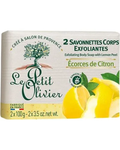 Savonnettes Corps Exfoliantes Натуральне мило-ексфоліант подвійна упаковка - Le Petit Olivier